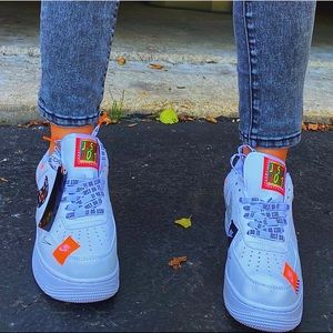 Nike “just do it” Air Force 1 shoes